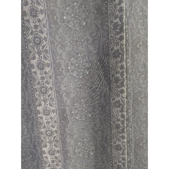 Liz Claiborne Black & Gray Floral Print Maxi Skirt Size 12 - Picture 7 of 9